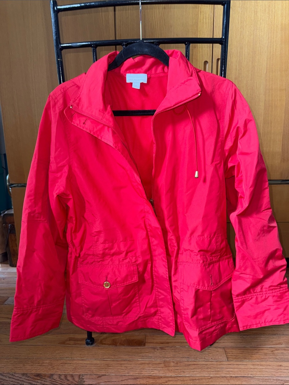 Charter Club red  Drawcord Utility Jacket